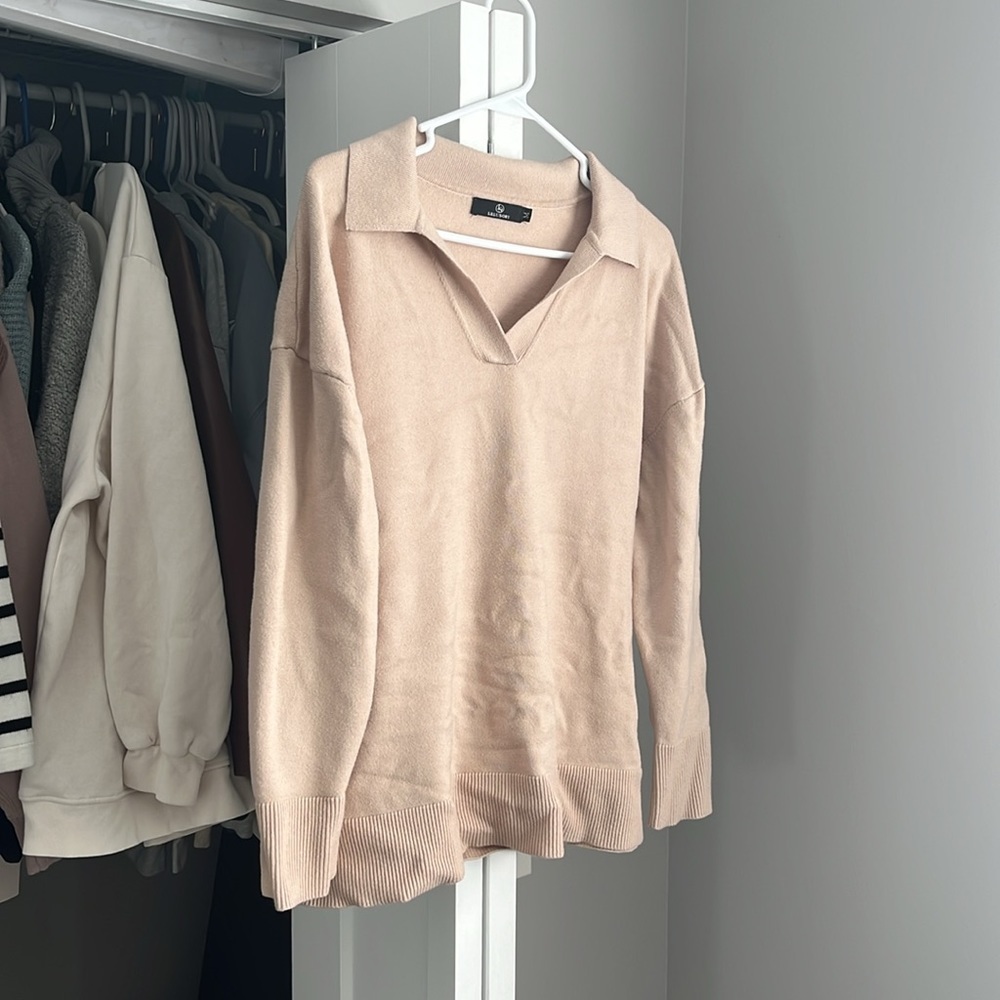 Lillusory Amazon Oversized Collared Sweater, never worn, NWOT